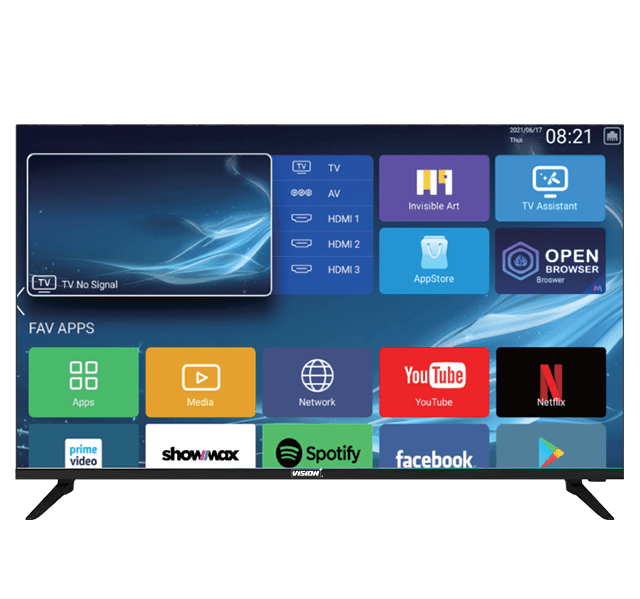 43'' HD Frameless Android Smart TV at Vision plus Store